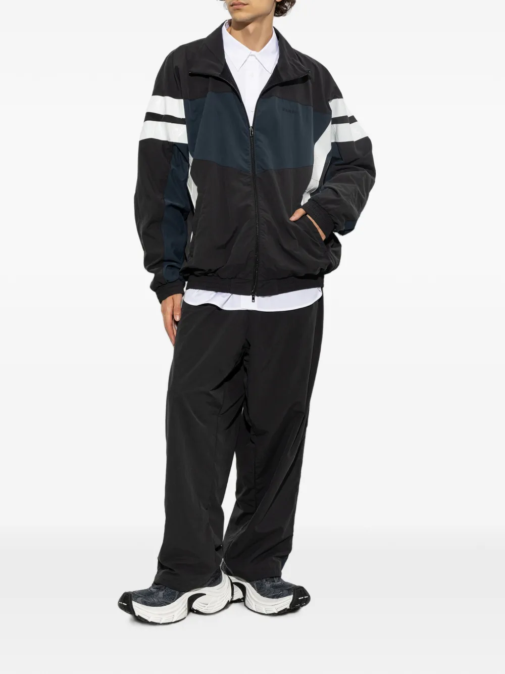 VETEMENTS Trainingsbroek met zijstreep Zwart