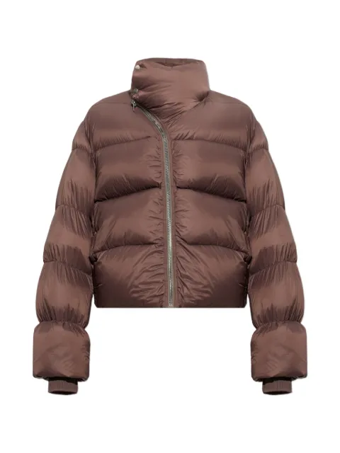 Rick Owens quilted stand-up collar down jacket