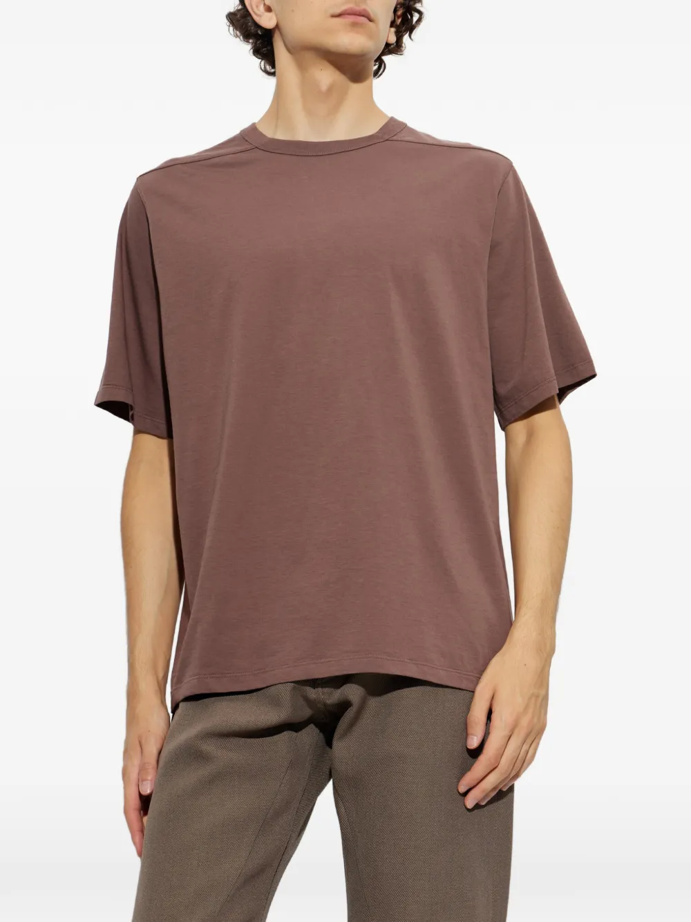 Rick Owens Brad T-shirt met ronde hals Bruin