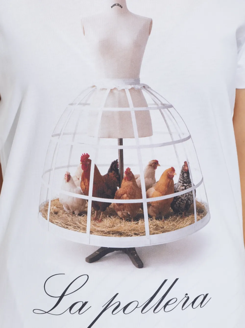 Moschino T-shirt met grafische print Wit