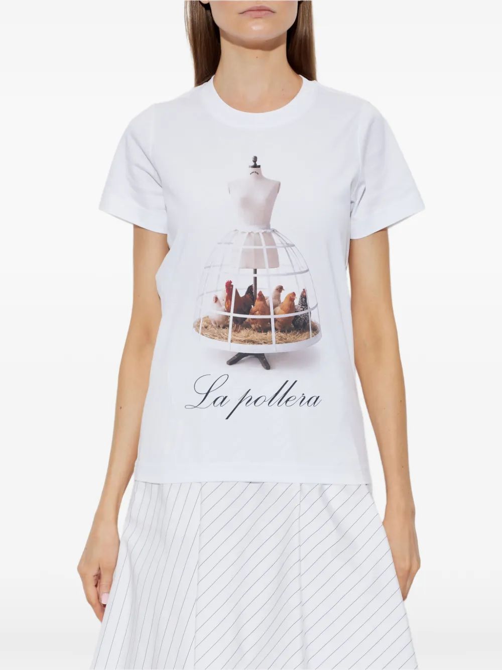 Moschino T-shirt met grafische print Wit
