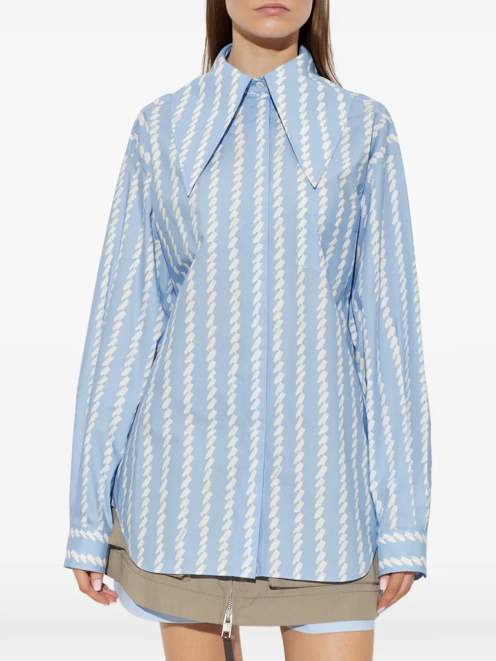 Moschino Overhemd met patroon Blauw