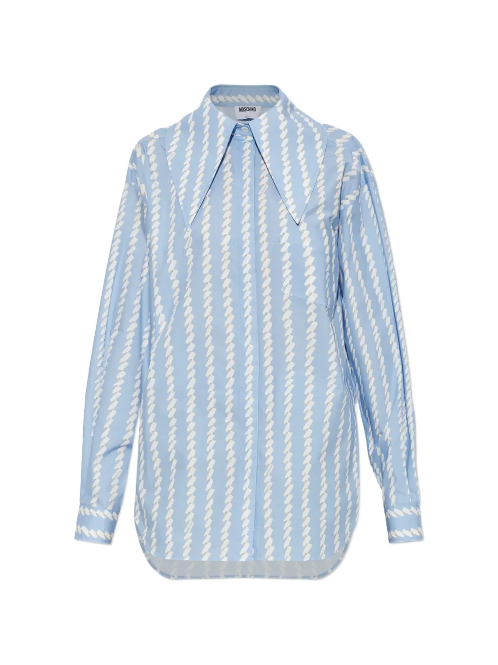 Moschino patterned shirt - Blu