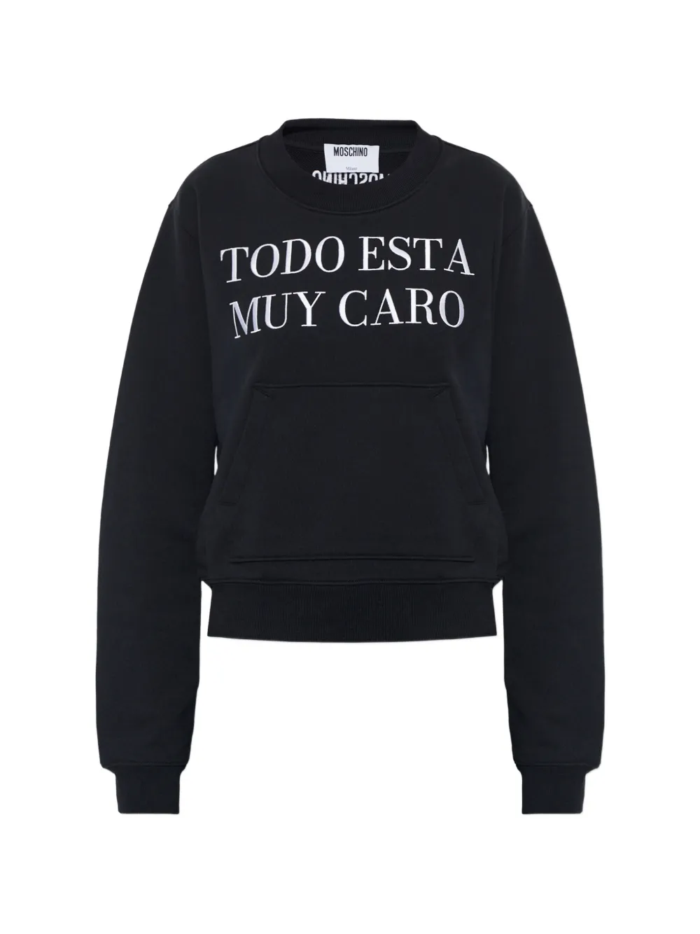 Moschino embroidered-logo sweatshirt - Nero