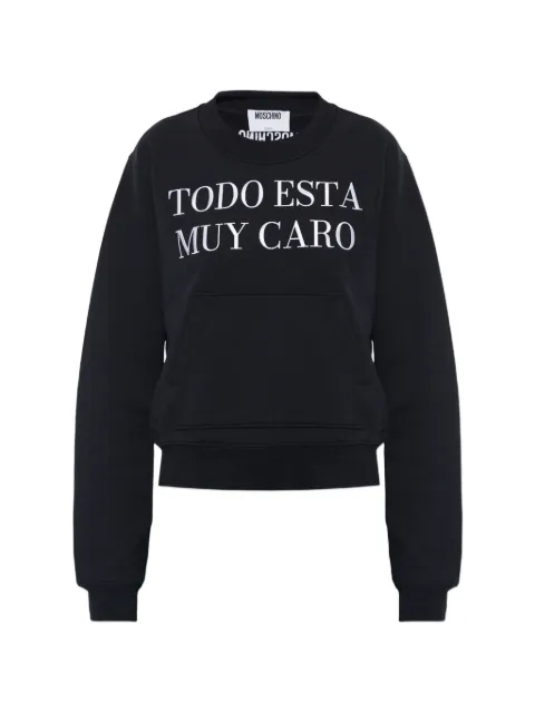Moschino embroidered-logo sweatshirt