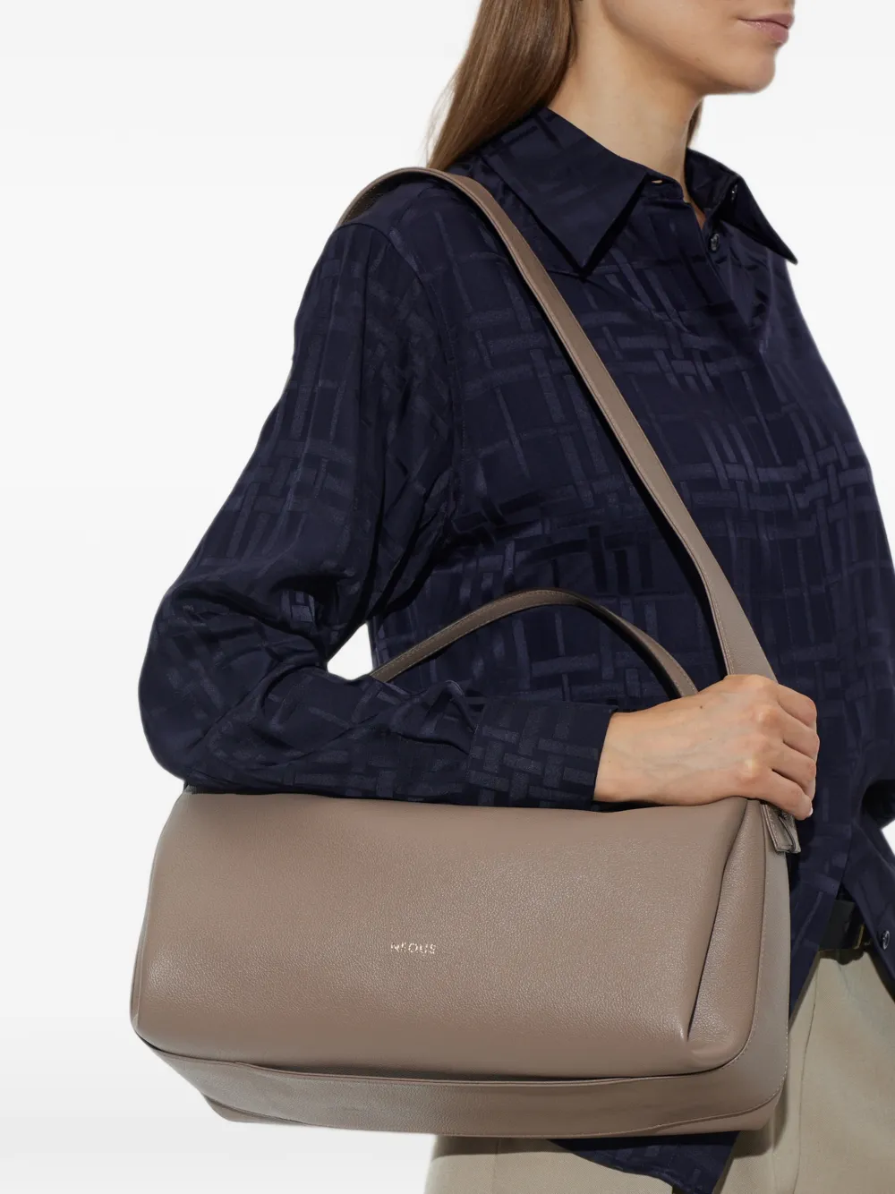 NEOUS Scorpius Leather Shoulder Bag in Brown, view 2