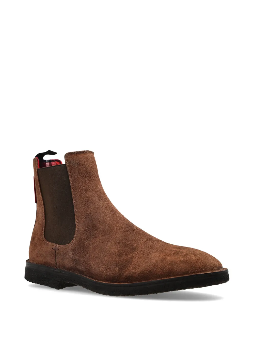 DSQUARED2 round-toe leather Chelsea boots Bruin