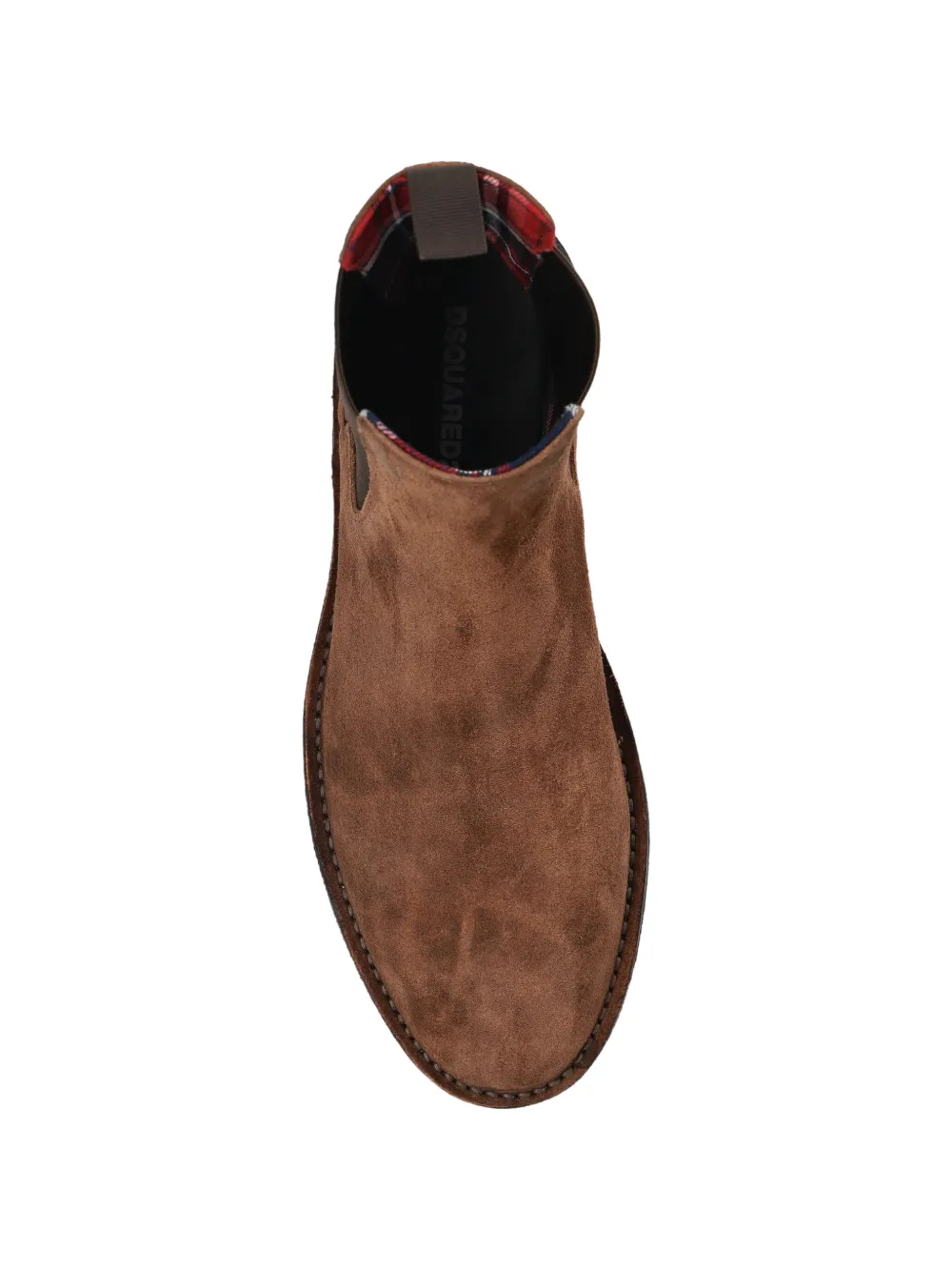 DSQUARED2 round-toe leather Chelsea boots Bruin