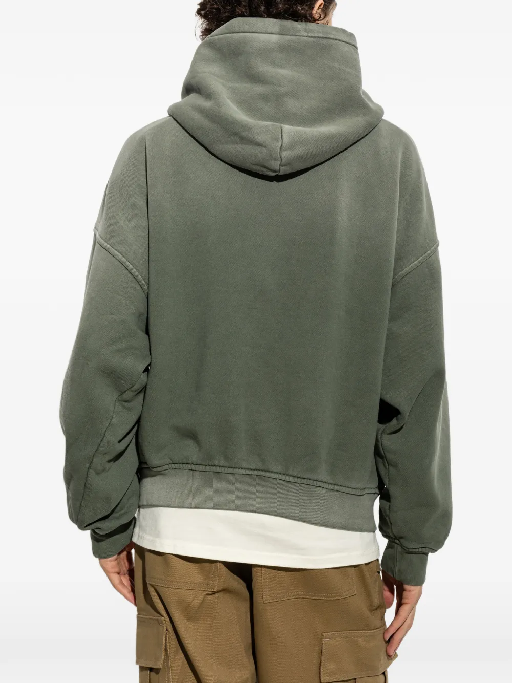 RHUDE Hoodie met logopatch Groen