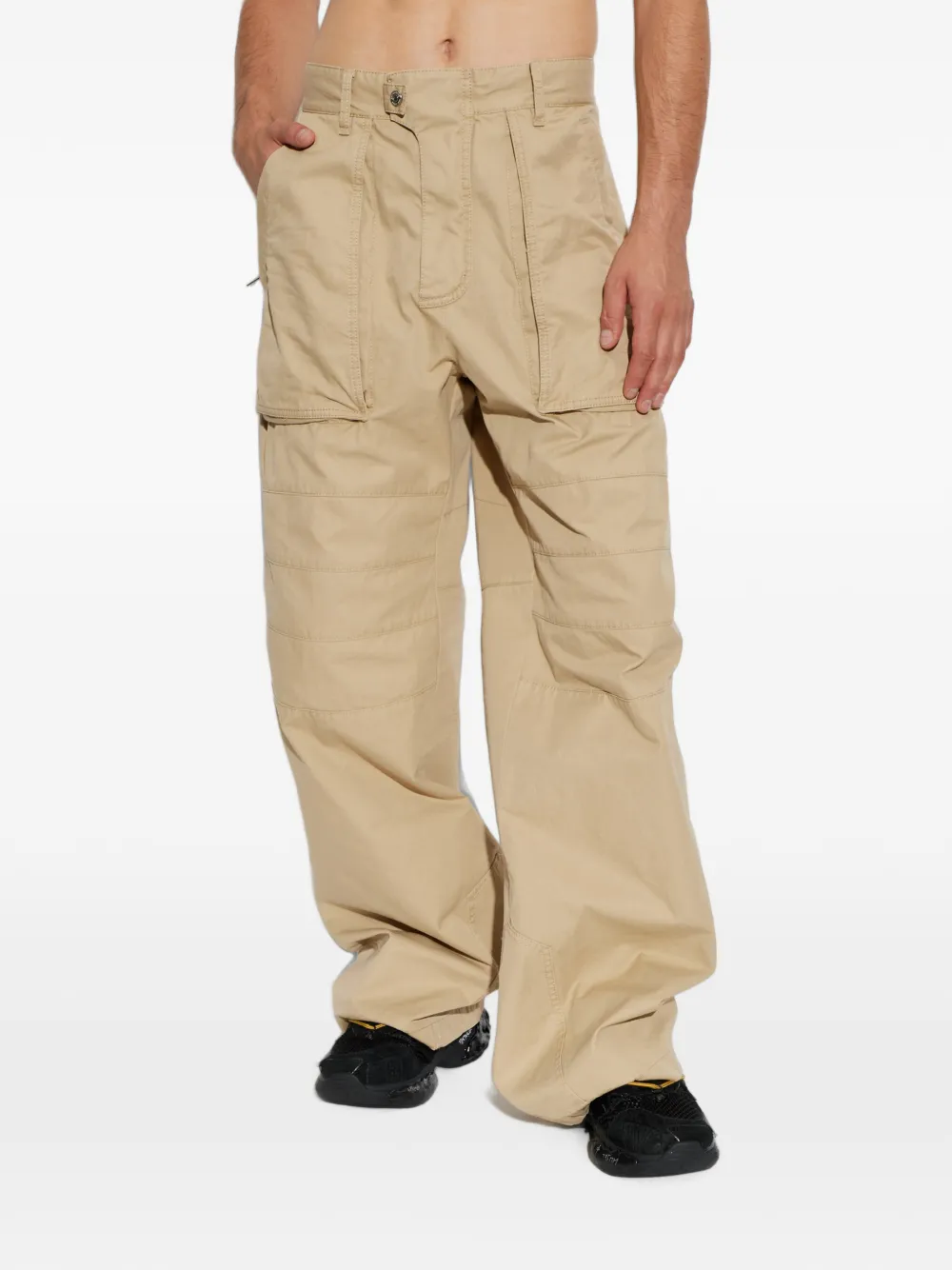 DSQUARED2 Broek met wijde pijpen Beige
