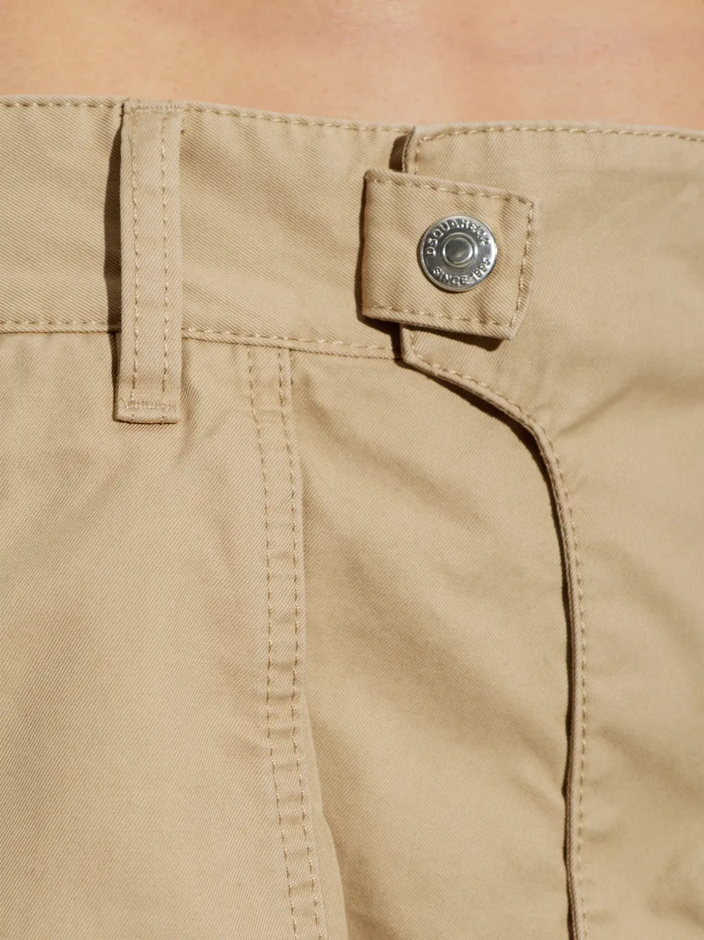 DSQUARED2 Broek met wijde pijpen Beige