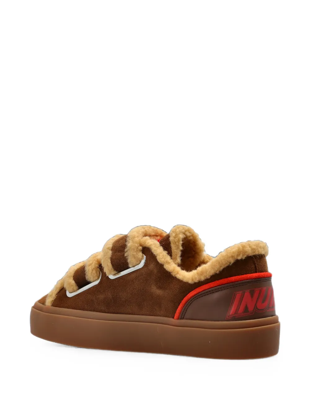 Inuikii Lila Shearling Low leather sneakers Bruin