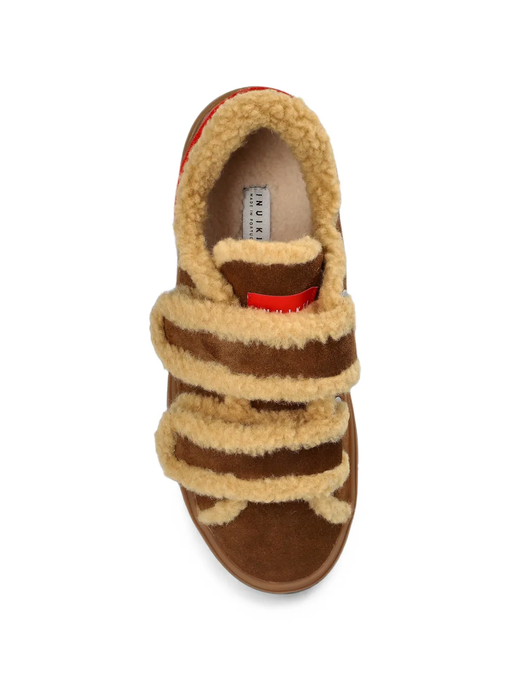 Inuikii Lila Shearling Low leather sneakers Bruin