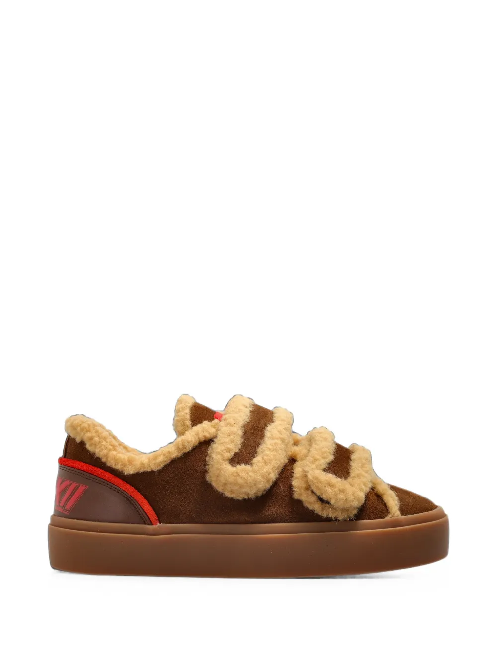 Inuikii Lila Shearling Low leather sneakers - Braun