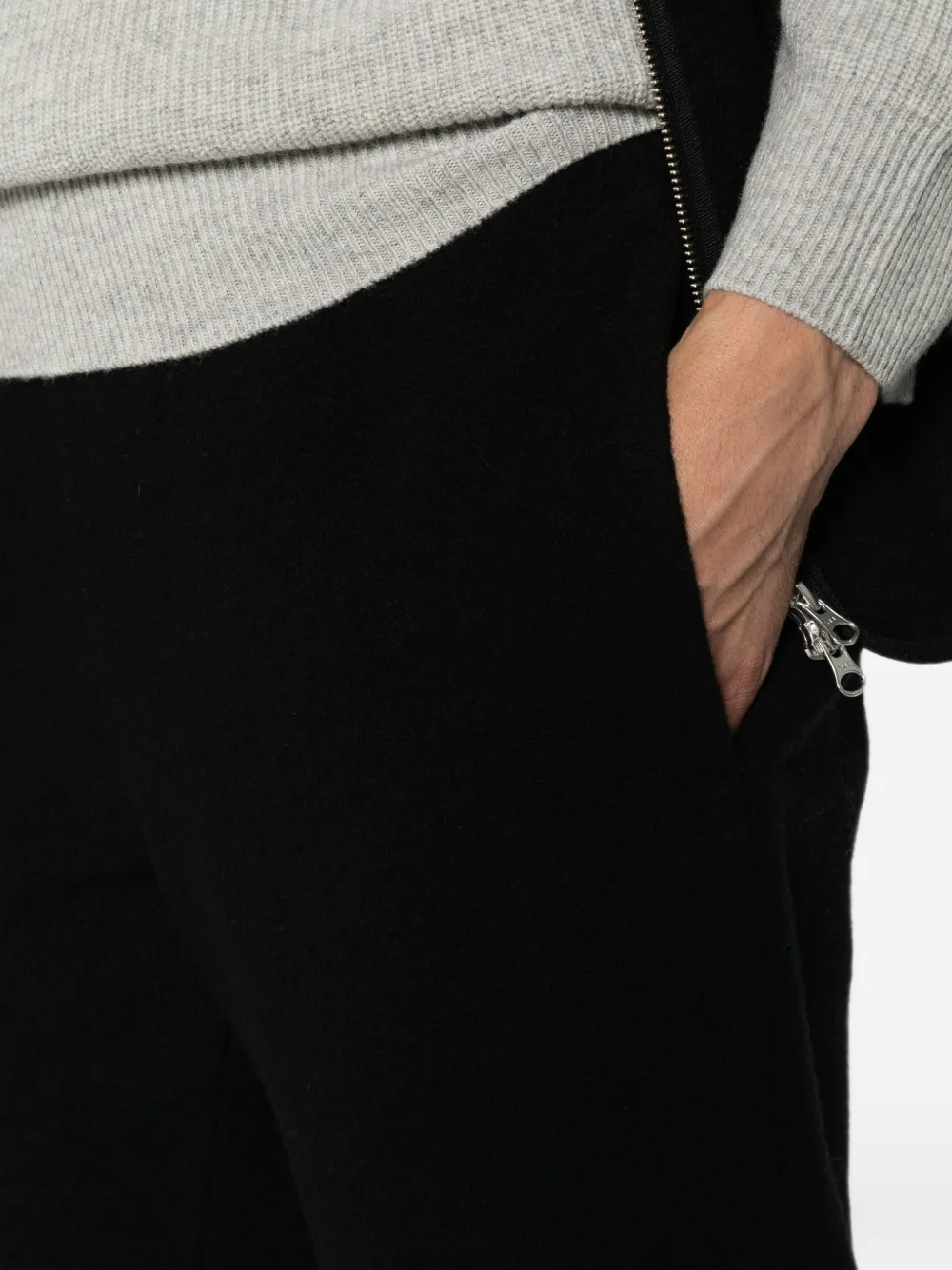 Rier Broek met elastische taille Zwart