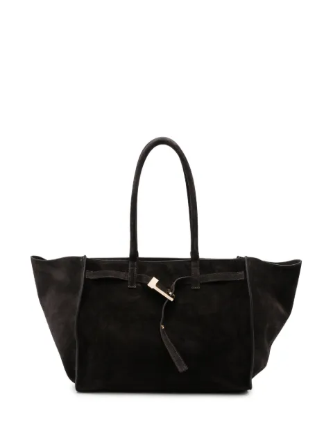 Benedetta Bruzziches Mame Weekend isuede buckled shoulder bag