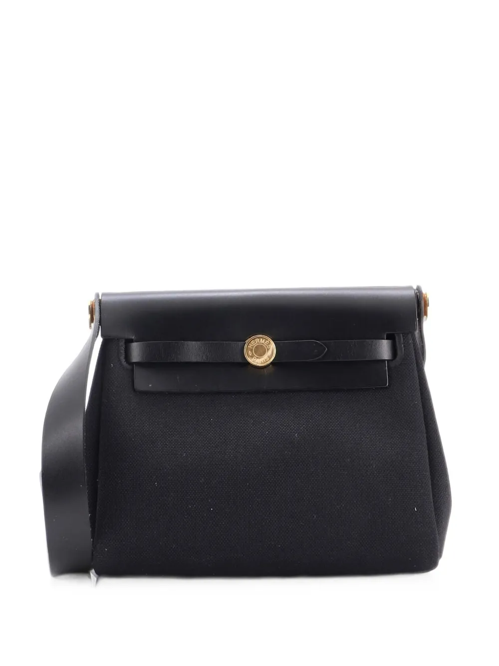 Hermès Pre-Owned Herbag Zip Toile and Leather 20 shoulder bag - Schwarz