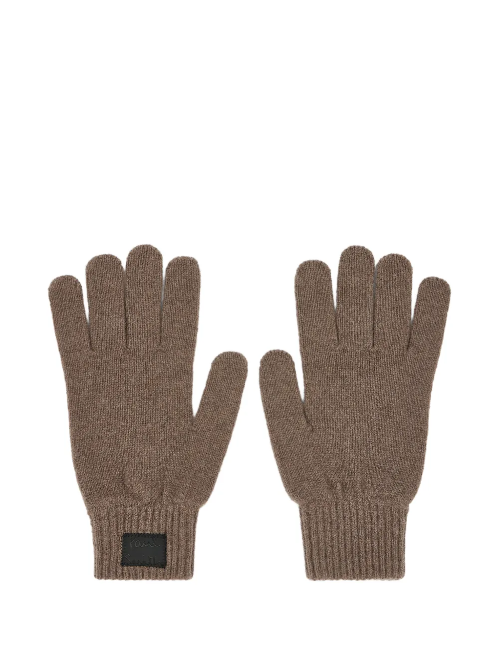 Paul Smith camel cashmere-blend gloves