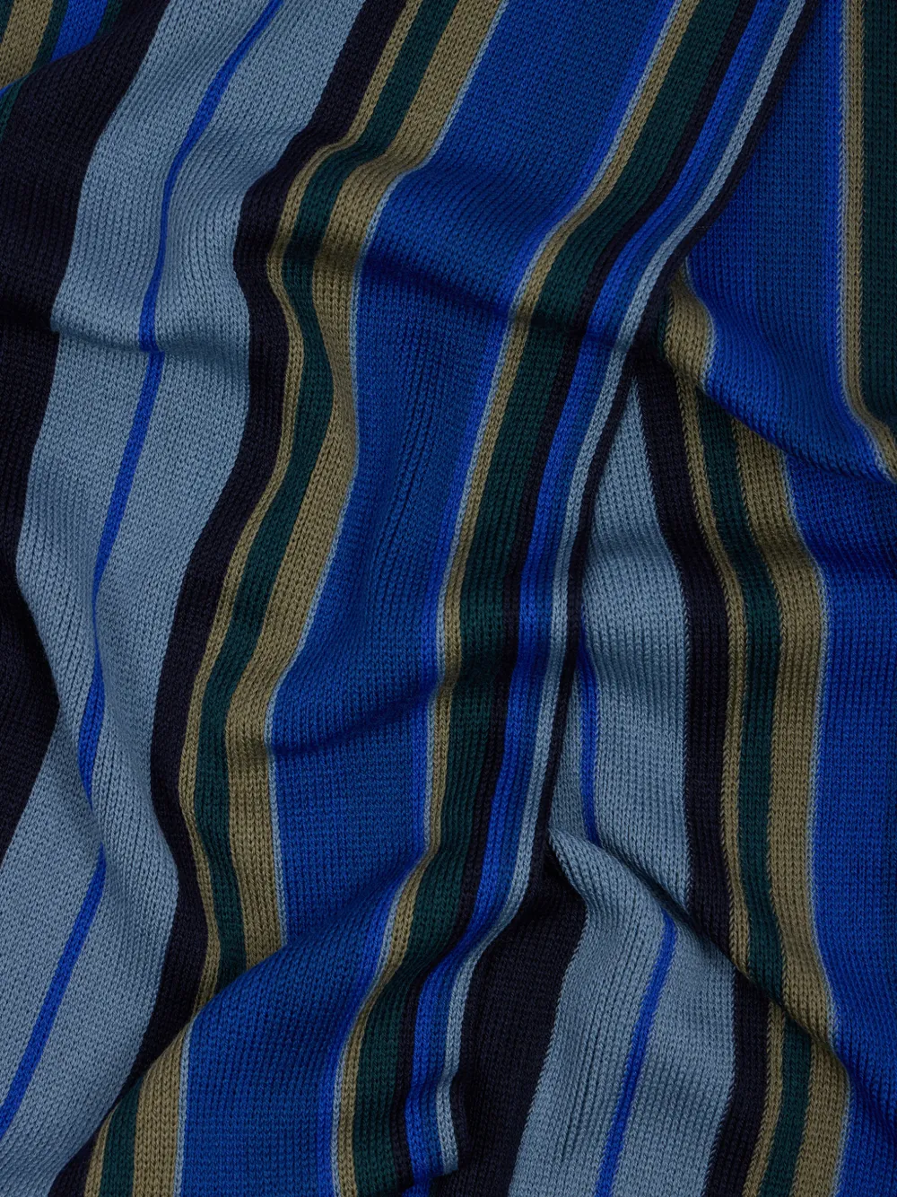 Paul Smith Wollen sjaal met gedraaide streep Blauw