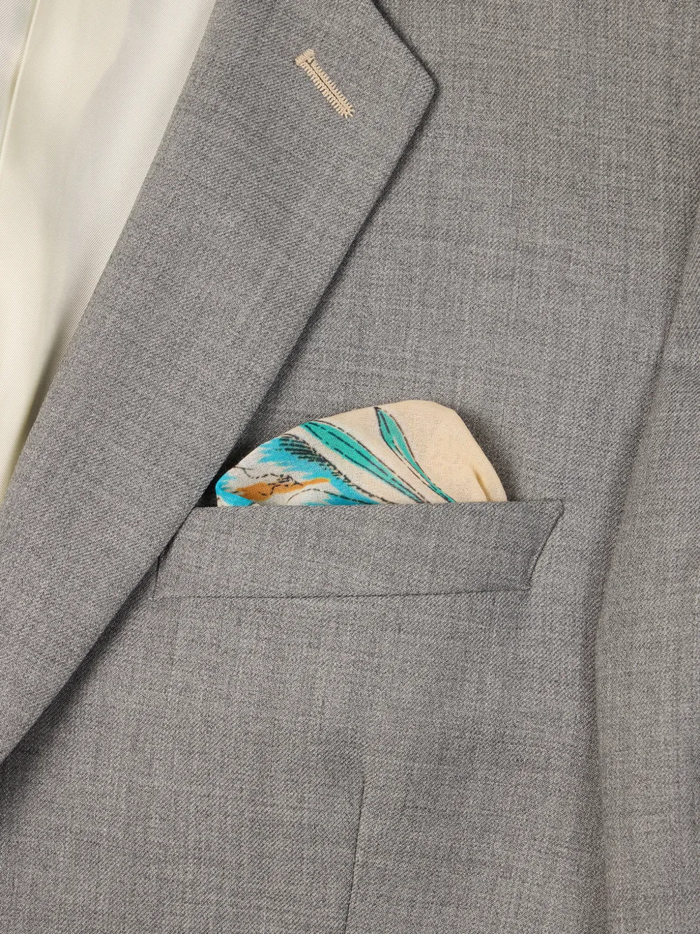 Paul Smith Ecru pochet met bloemen-print Beige