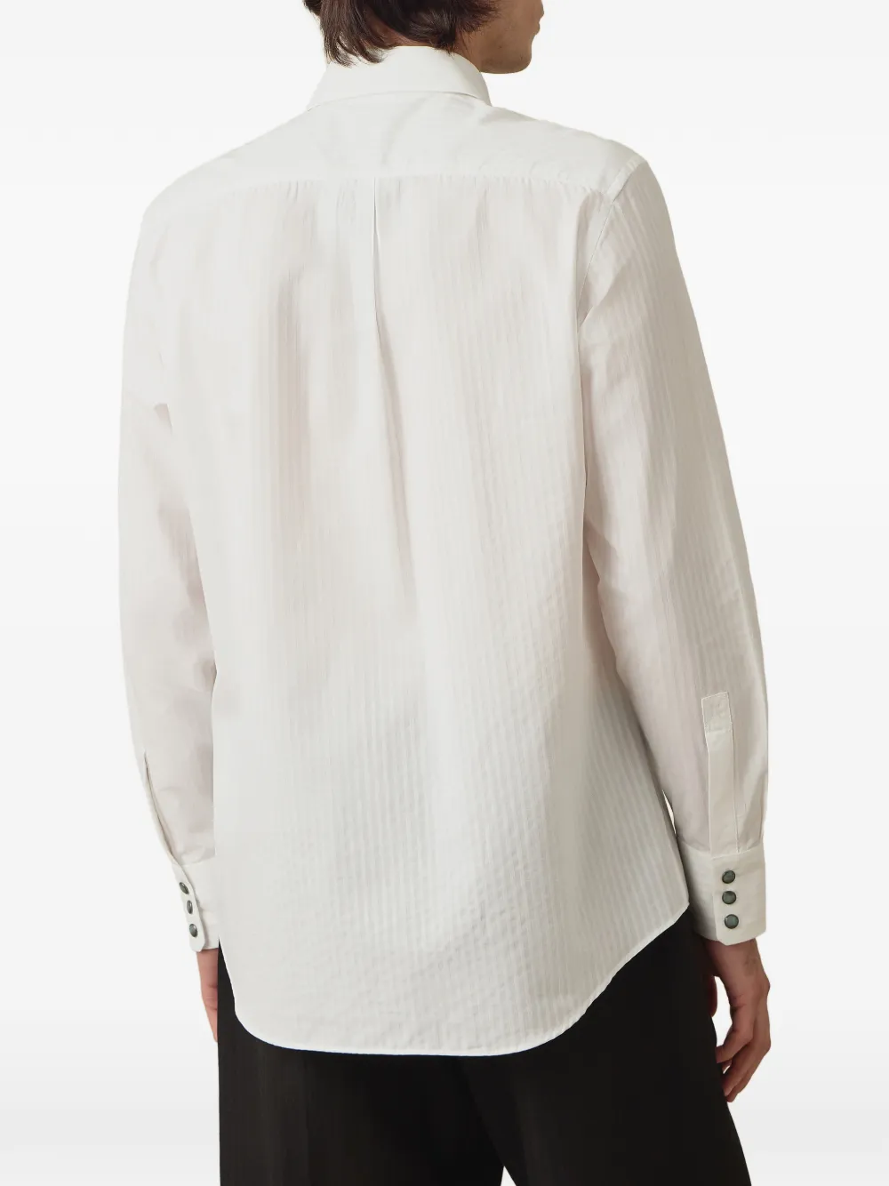 Paul Smith Western overhemd met twill-streep Wit