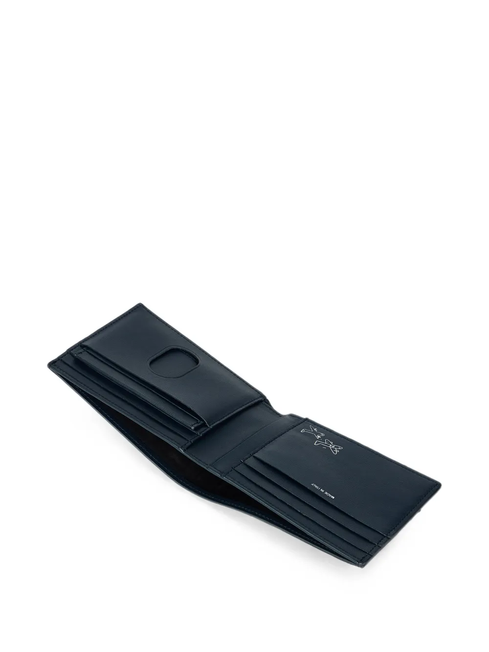 Paul Smith Donkerblauwe 'London Travel' portemonnee