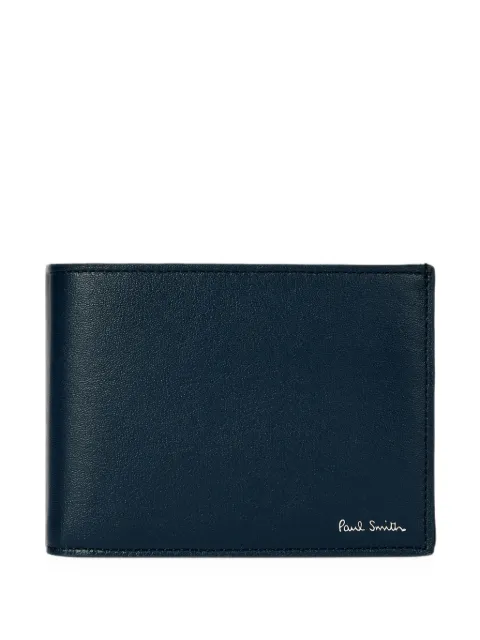Paul Smith dark blue 'London travel' billfold wallet