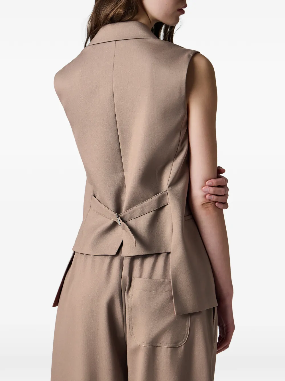 Paul Smith Taupe wollen gilet Beige