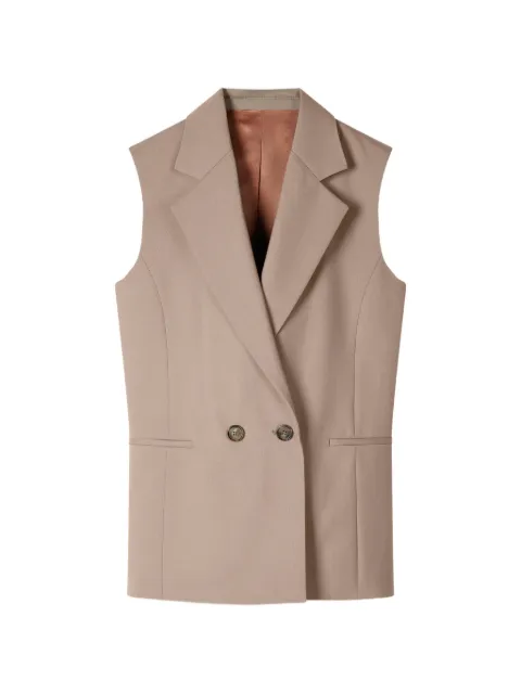 Paul Smith taupe wool hopsack waistcoat