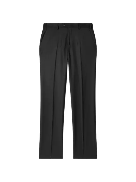 Paul Smith charcoal wool-cashmere flannel trousers