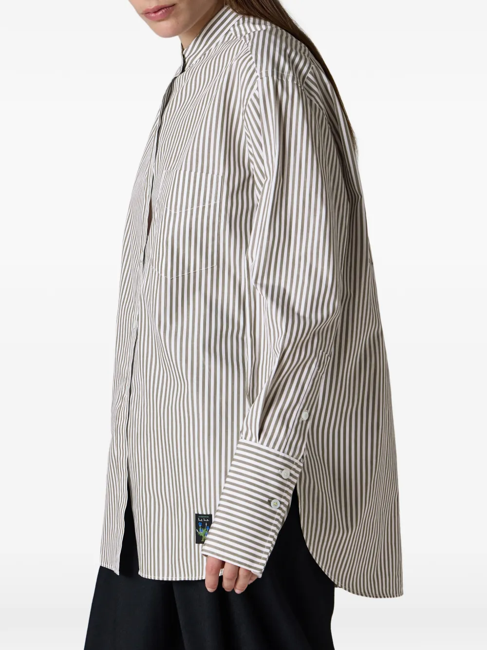 Paul Smith Kaki Bengal gestreepte blouse Groen