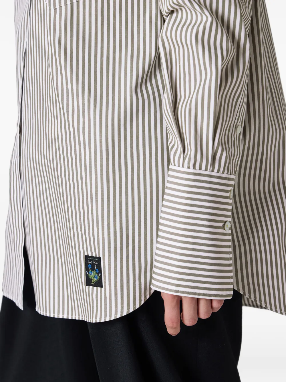 Paul Smith Kaki Bengal gestreepte blouse Groen