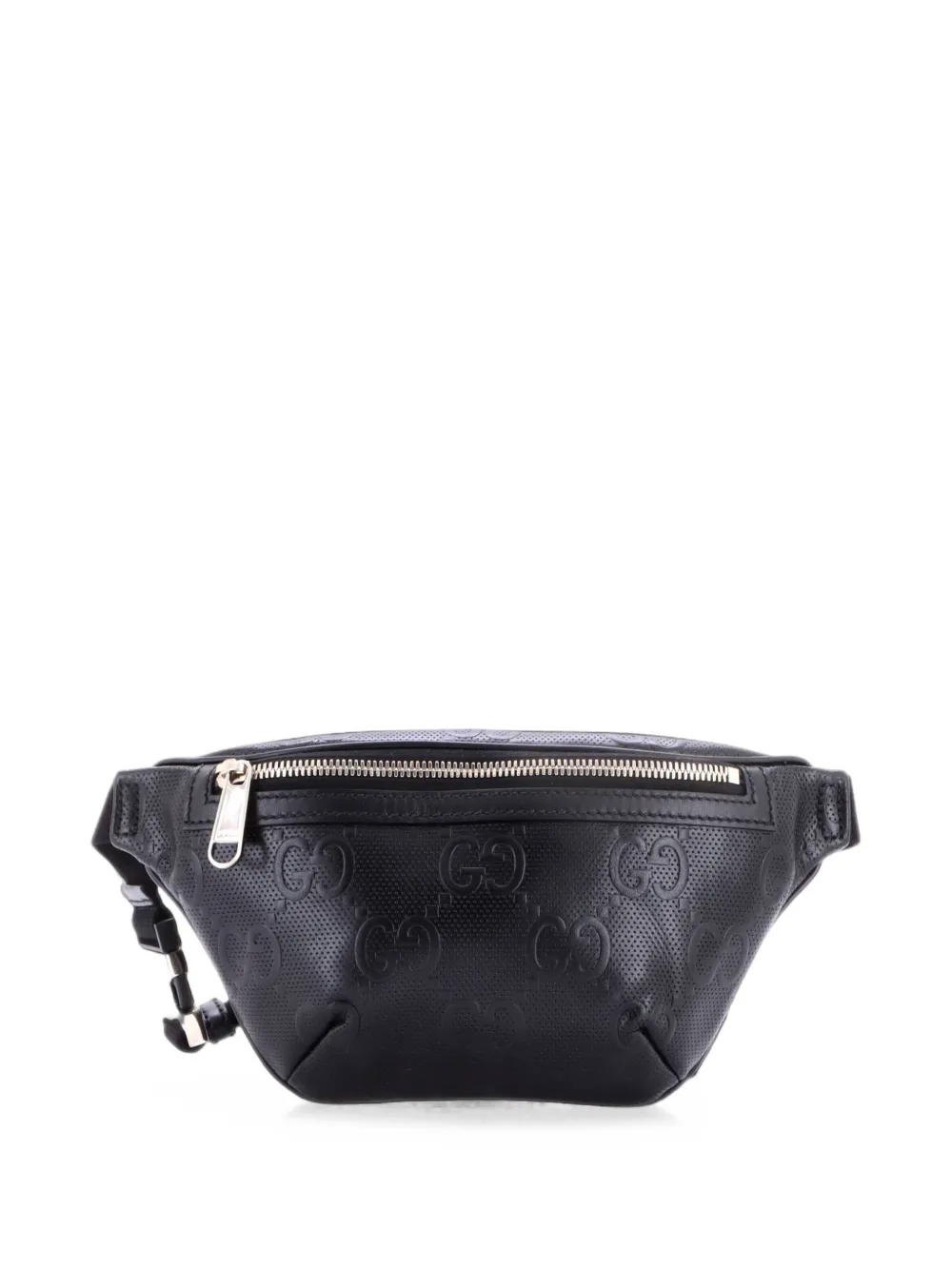 Gucci Pre-Owned GG Embossed Perforated Leather Small belt bag - Nero