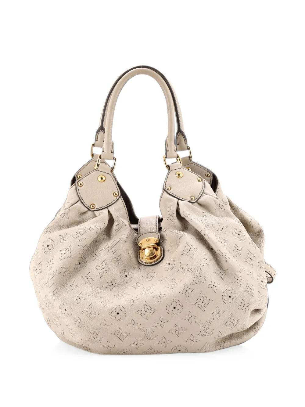 Louis Vuitton Pre-Owned XL Mahina Leather hobo bag - Toni neutri