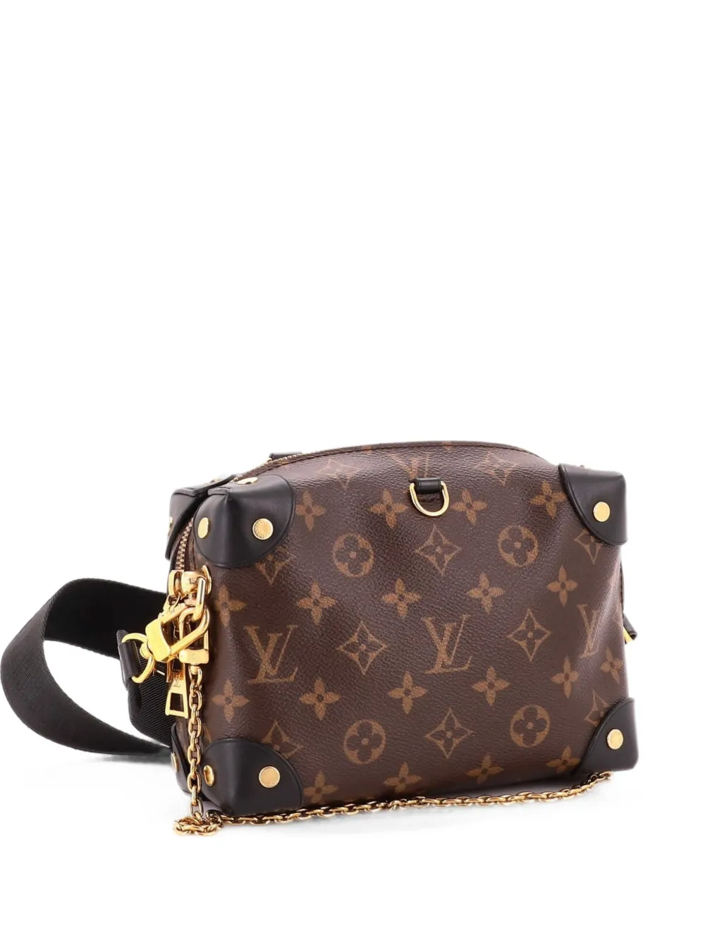 Louis Vuitton Pre-Owned Petite Malle Souple Handbag Monogram Canvas shoulder bag - Nero