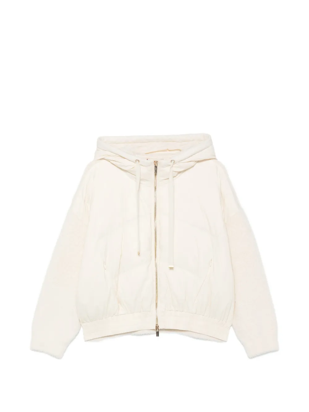 TWINSET padded panelled hoodie - Toni neutri