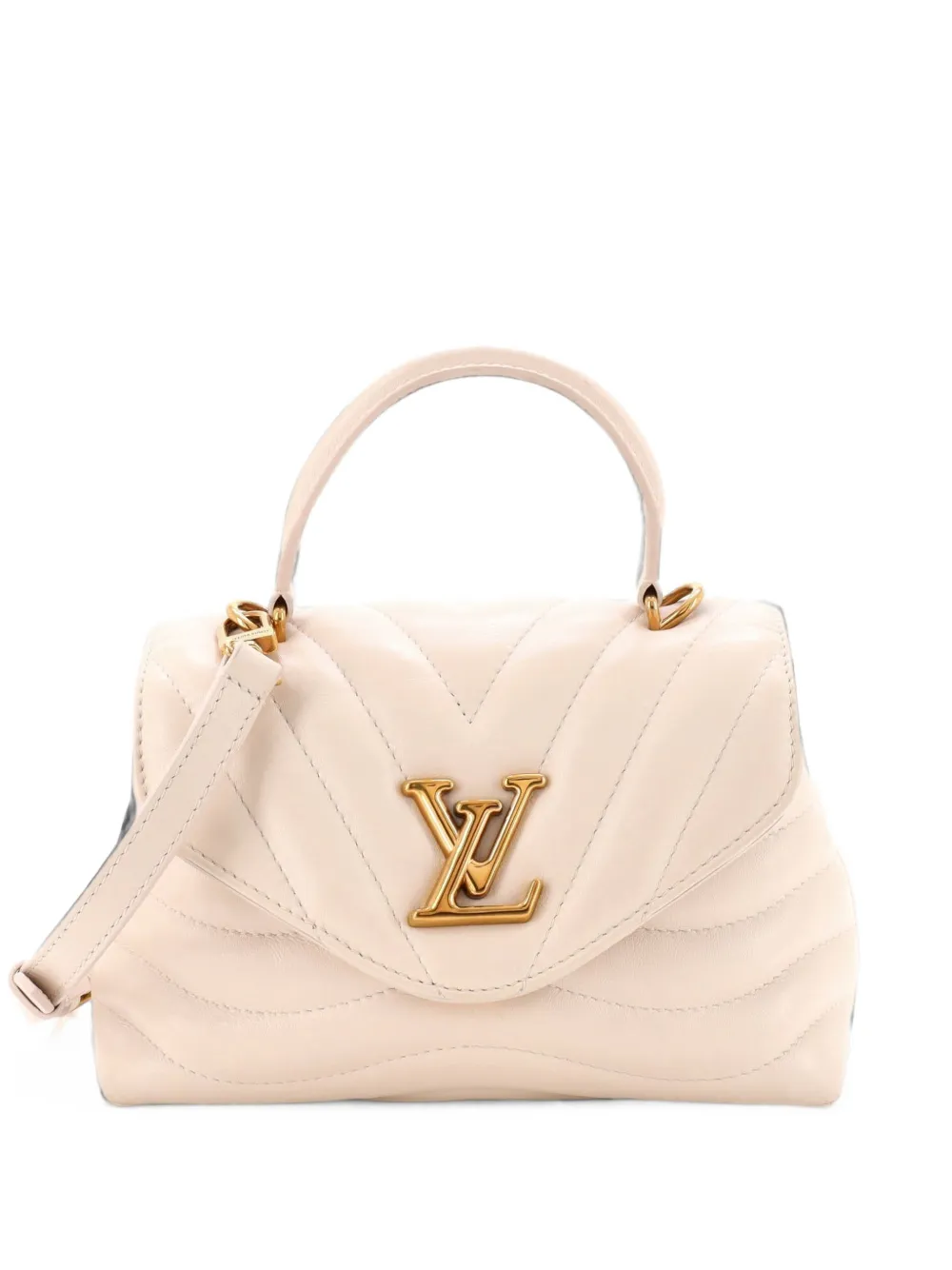 Louis Vuitton Pre-Owned New Wave Hold Me Top Handle Bag Quilted Leather satchel - Toni neutri