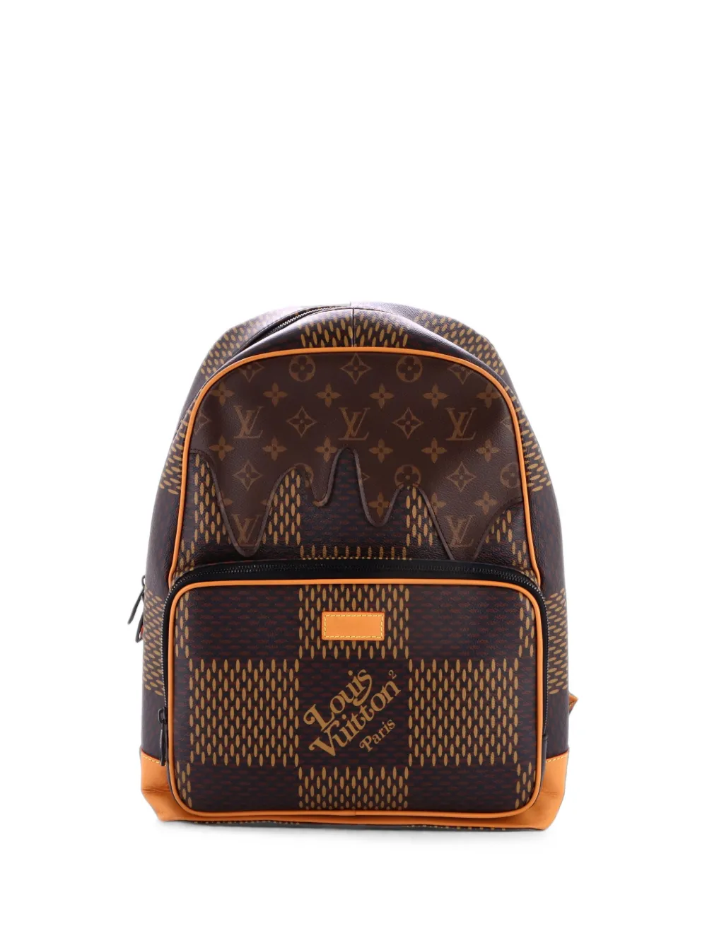 Louis Vuitton Pre-Owned Nigo Campus Limited Edition Giant Damier and Monogram Canvas backpack - Marrone