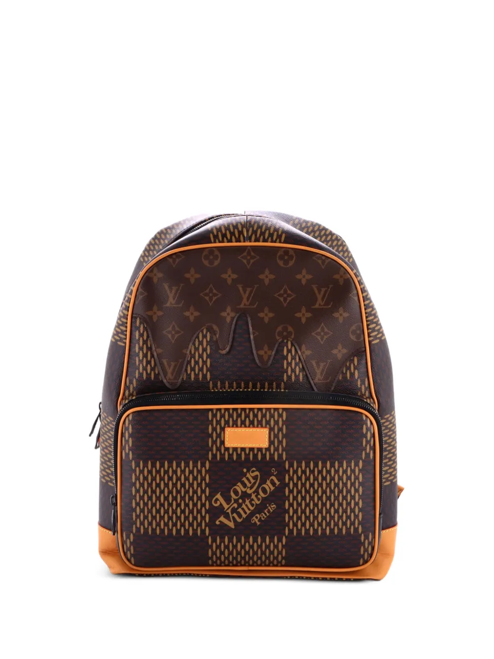 Louis Vuitton Pre-Owned Nigo Campus Limited Edition Giant Damier and Monogram Canvas backpack - Marrone