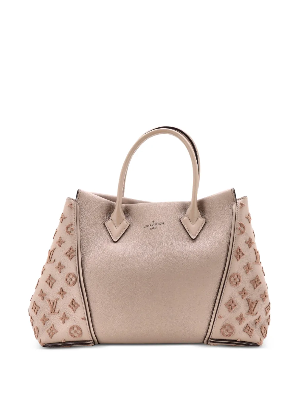 Louis Vuitton Pre-Owned Borsa tote W Veau PM in pelle di vitello e cashmere - Toni neutri