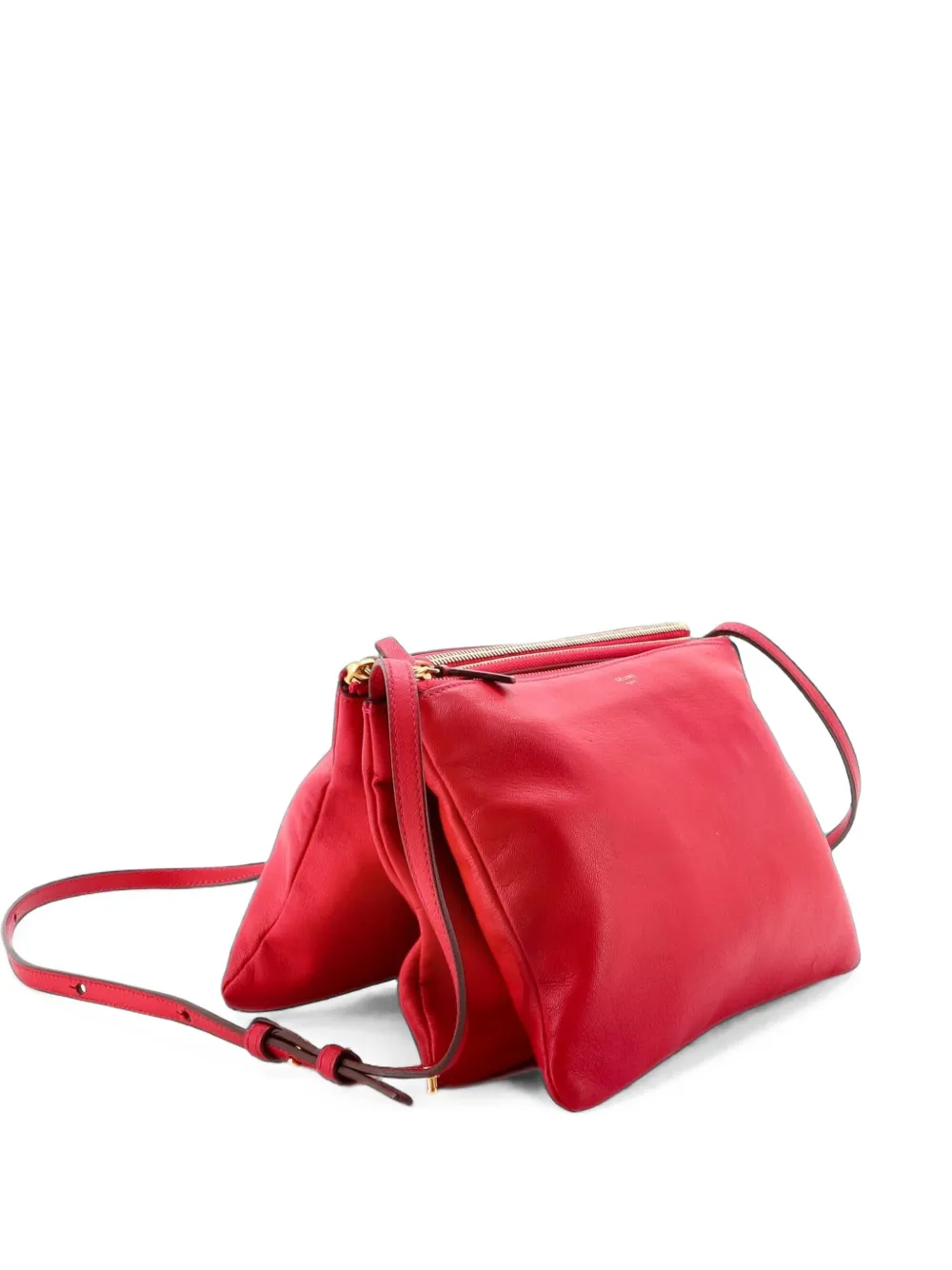 Celine Pre-Owned Trio Leather Large crossbody bag - Rosa