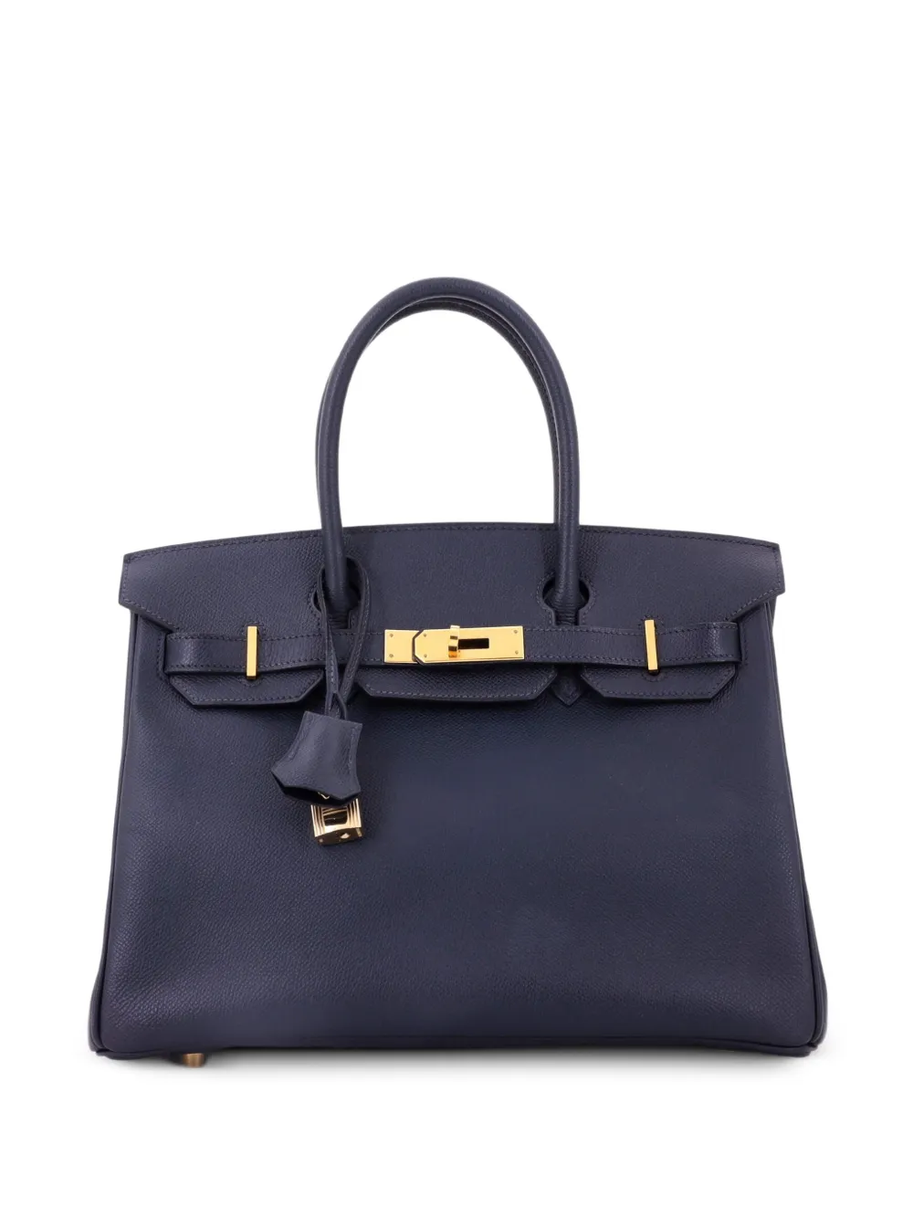 Hermès Pre-Owned Birkin Blue Epsom Satchel-Tasche mit goldfarbenen Beschlägen 30cm - Blau
