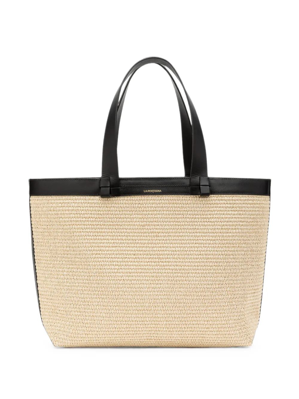La Portegna Manuela leather-trim tote bag