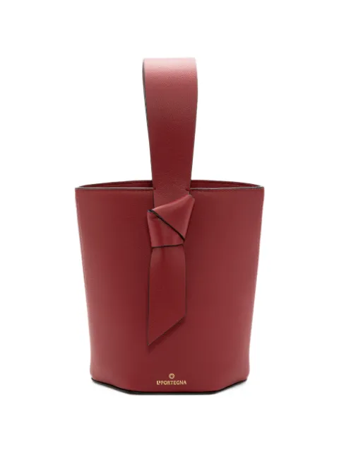 La Portegna Julieta knotted leather bucket bag