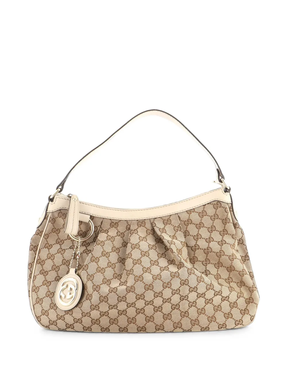 Gucci Pre-Owned Sukey GG Canvas with Leather Medium hobo bag - Toni neutri