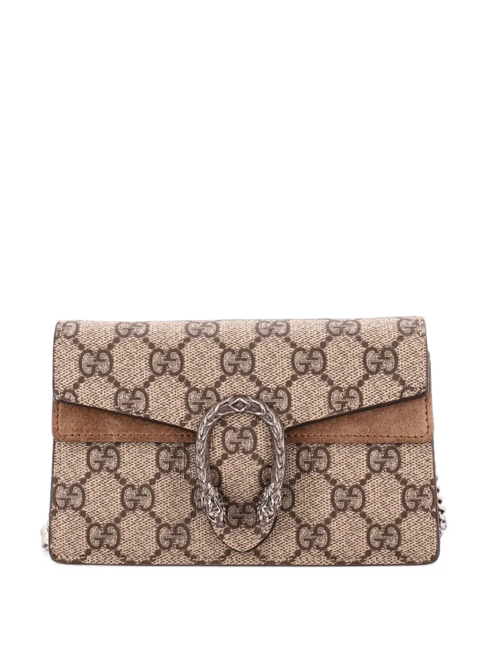 Gucci Pre-Owned Dionysus Bag GG Coated Canvas Super Mini crossbody bag - Marrone
