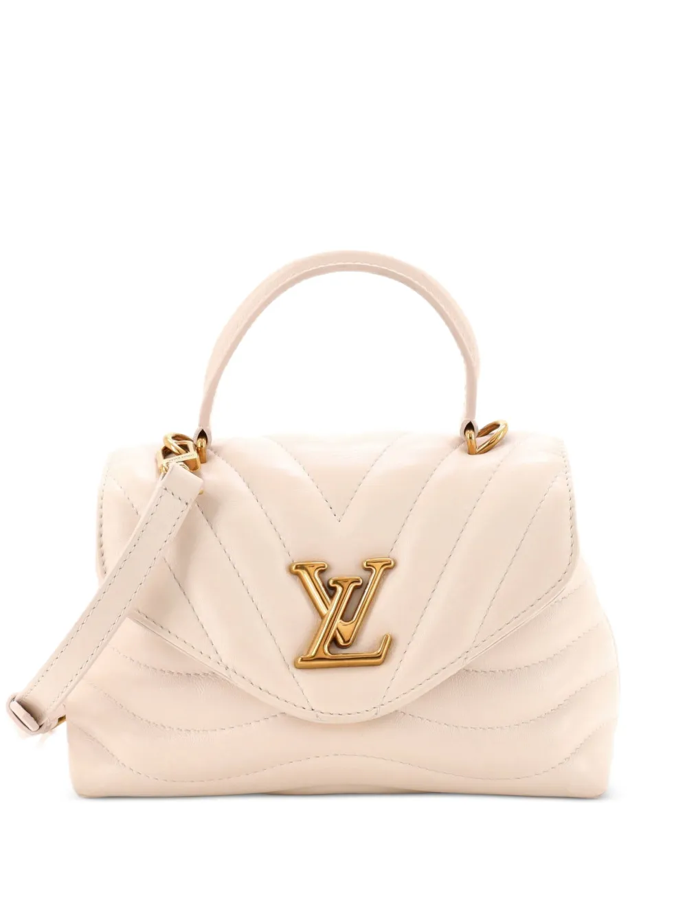 Louis Vuitton Pre-Owned New Wave Hold Me Top Handle Bag Quilted Leather satchel - Toni neutri