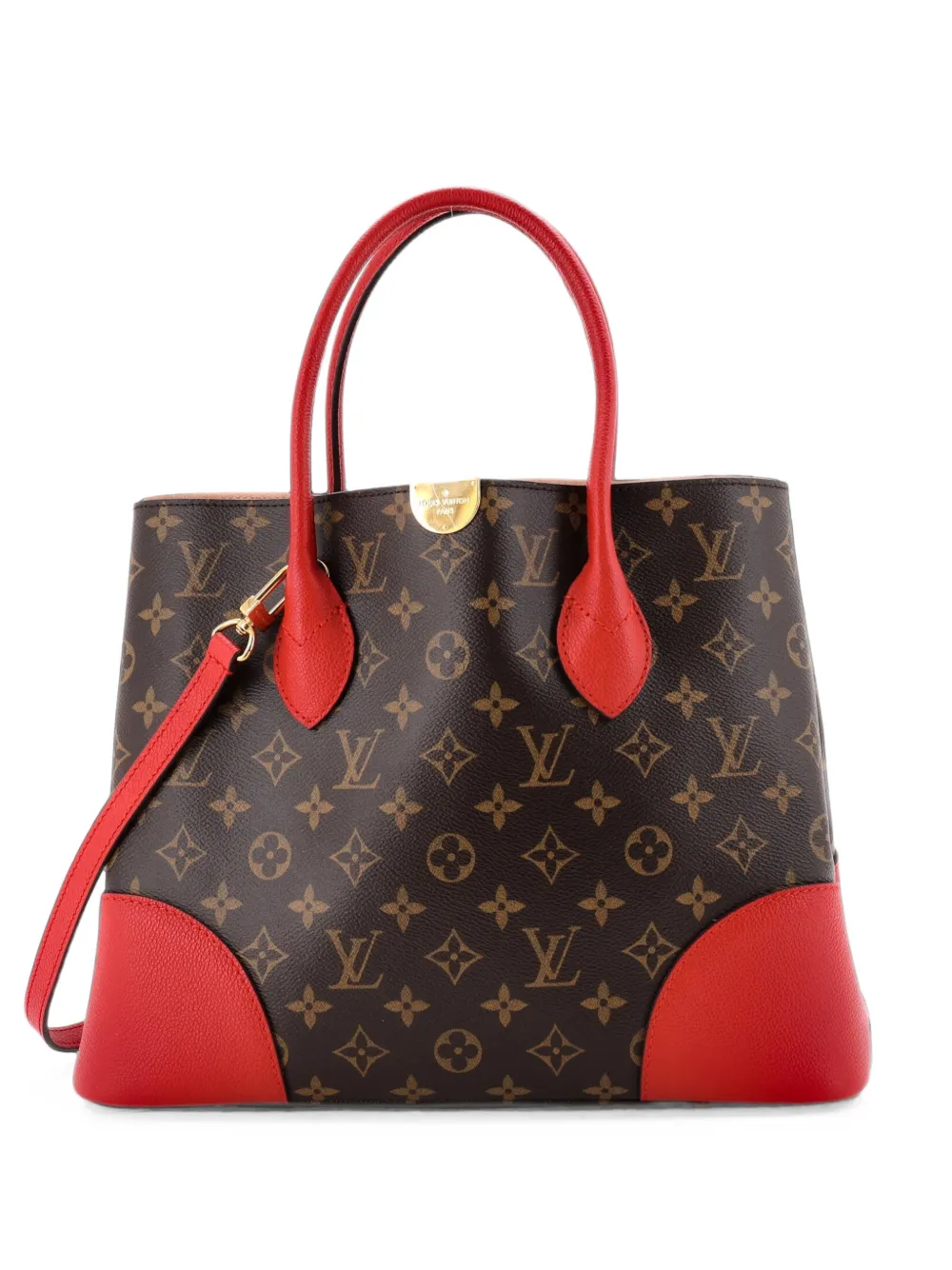 Louis Vuitton Pre-Owned Flandrin Tote Bag aus Canvas und Leder - Rot