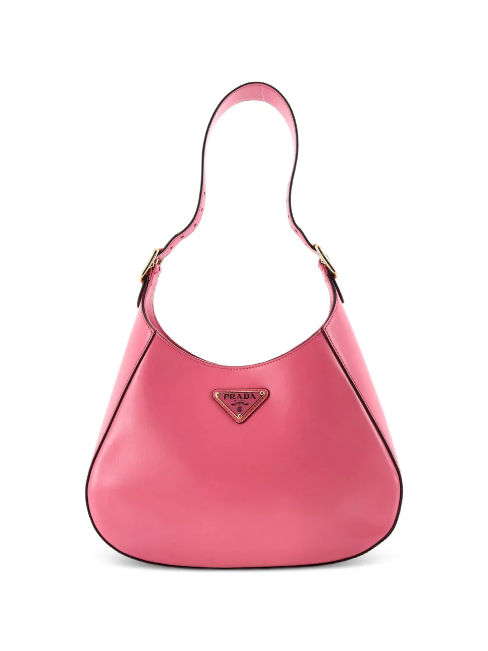 Prada Pre-Owned Borsa a spalla Cleo media in pelle Box Calf - Rosa