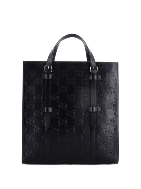 Gucci Pre-Owned GG Embossed Perforated Leather Medium tote bag